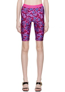 Versace Jeans Couture Pink Sketch Shorts