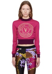 Versace Jeans Couture Pink V-Emblem Sweater