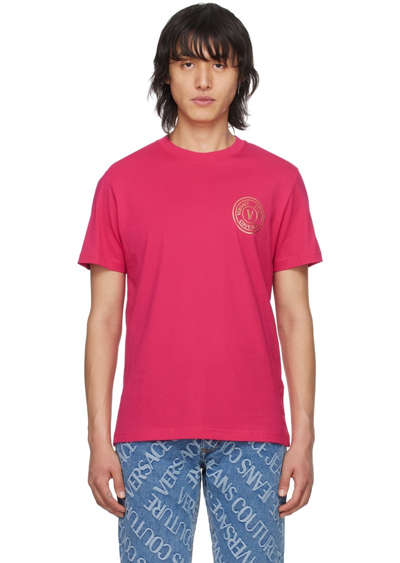 Versace Jeans Couture Pink V-Emblem T-Shirt