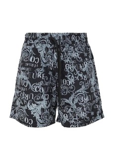 VERSACE JEANS COUTURE PRINT LOGO COUTURE SHORTS CLOTHING