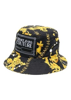 VERSACE JEANS COUTURE PRINTED CHAIN BUCKET HAT ACCESSORIES