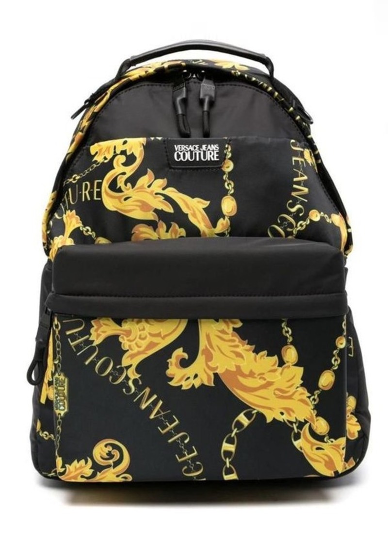 VERSACE JEANS COUTURE PRINTED LOGO SKETCH 1 BACKPACK BAGS