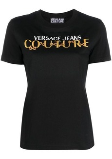 VERSACE JEANS COUTURE R LOGO CHAIN T-SHIRT CLOTHING