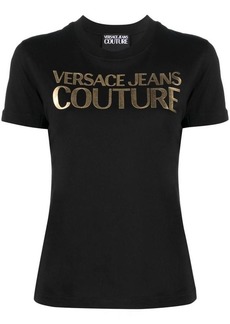 VERSACE JEANS COUTURE R LOGO THICK FOIL T-SHIRT CLOTHING