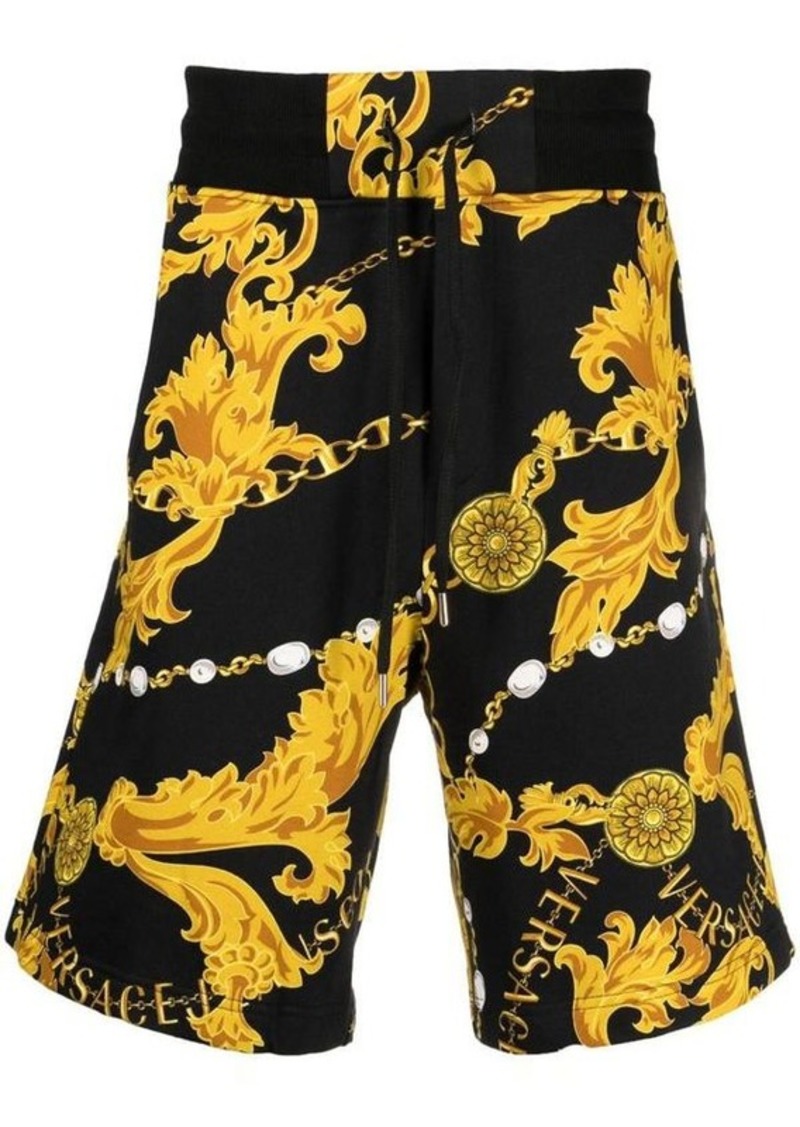 VERSACE JEANS COUTURE R PRINT SHORTS CLOTHING
