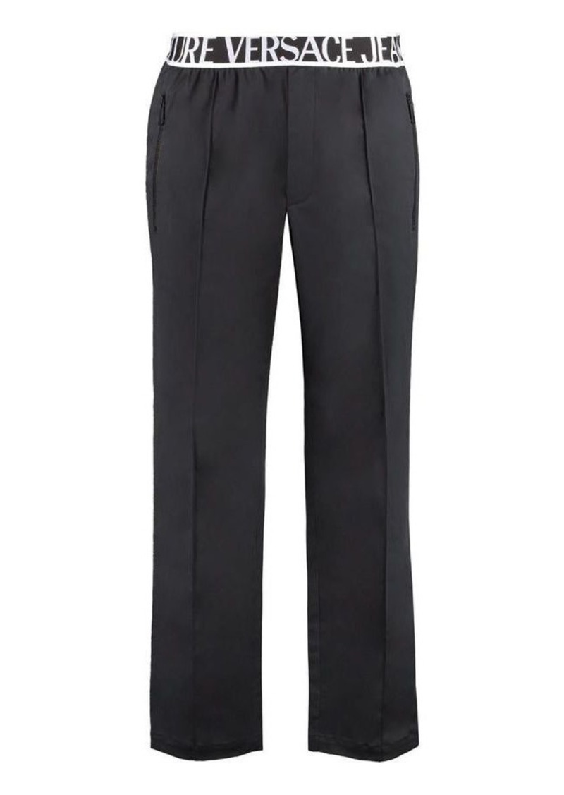 VERSACE JEANS COUTURE STRETCH COTTON TROUSERS
