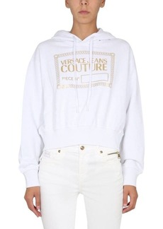 VERSACE JEANS COUTURE SWEATSHIRT WITH LOGO PRINT