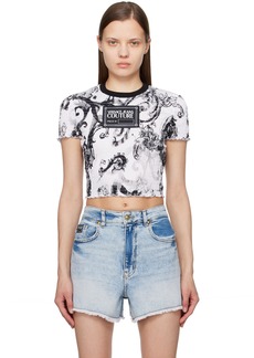 Versace Jeans Couture White & Black Watercolor Couture T-Shirt