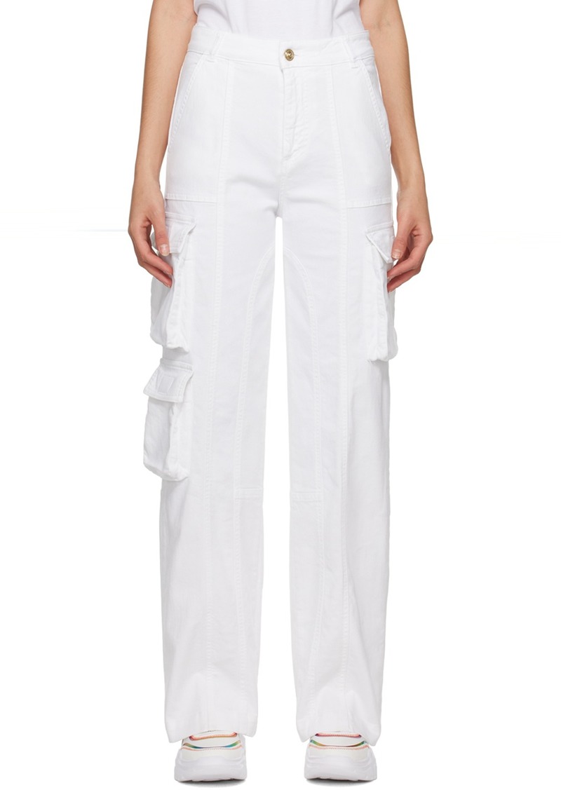 Versace Jeans Couture White Cargo Jeans
