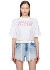 Versace Jeans Couture White Lace-Up T-Shirt