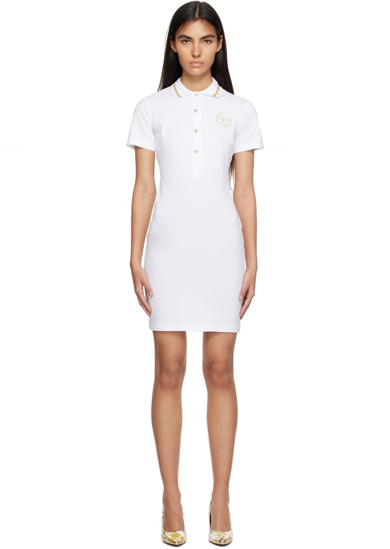 Versace Jeans Couture White Patch Minidress