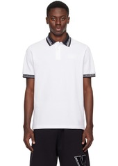 Versace Jeans Couture White Printed Polo