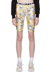 Versace Jeans Couture White Printed Shorts