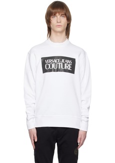 Versace Jeans Couture White Printed Sweatshirt