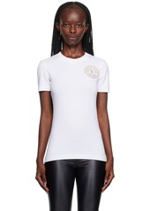 Versace Jeans Couture White V-Emblem T-Shirt