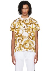 Versace Jeans Couture White Watercolor Couture T-Shirt