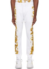 Versace Jeans Couture White Watercolour Couture Sweatpants