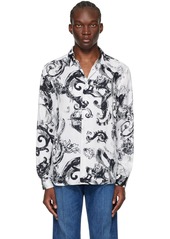 Versace Jeans Couture White Watercolour Shirt