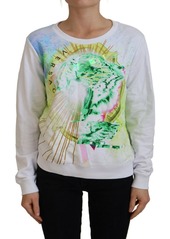 Versace Jeans Graphic Print Long Sleeves Women's Sweater