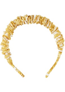 Versace Kids White & Gold Barocco Headband