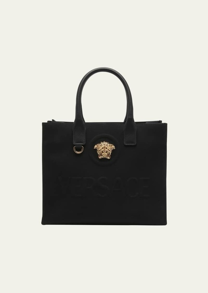 Versace La Medusa Mini Canvas Tote Bag