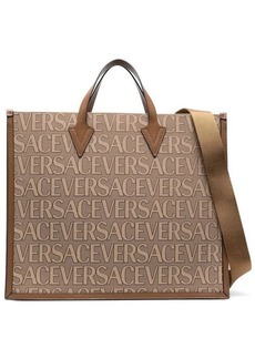 VERSACE LA VACANZA All over logo large tote bag