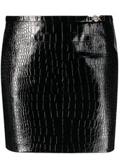 VERSACE LEATHER SKIRT CLOTHING