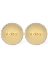 Versace Lettering Stud Earrings