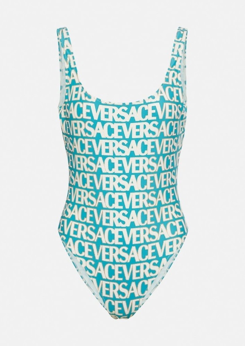 Versace Logo printed swimsuit