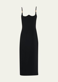 Versace Medusa 95 Crepe Midi Dress