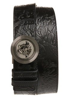 Versace Medusa Biggie Leather Reversible Belt