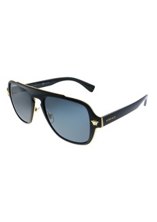 Versace Medusa Charm VE 2199 100281 Unisex Aviator Sunglasses