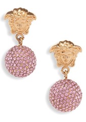 Versace Medusa Crystal Drop Earrings