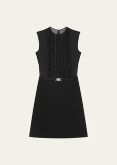 Versace Medusa Hardware Mini Georgette Dress