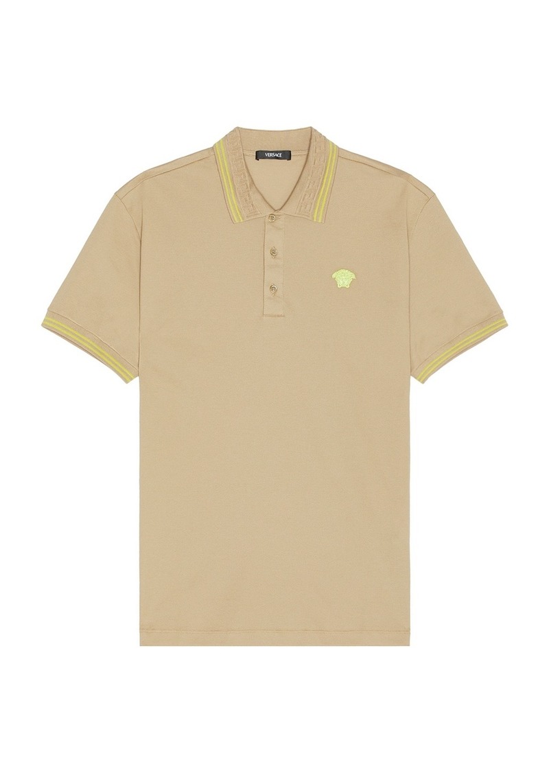 VERSACE Medusa Short Sleeve Polo Shirt