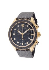 Versace Men's 43mm Black Quartz Watch VE6K00123