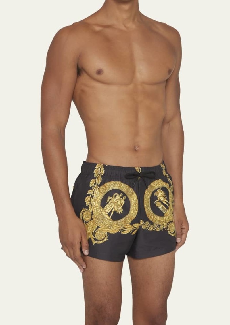 Versace Men's Heritage Print Swim Shorts