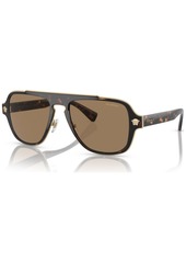 Versace Men's Polarized Sunglasses, VE2199 - BLACK / POLAR GREY
