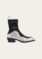 Versace Men's Solare 3D Stretch Ankle Boots