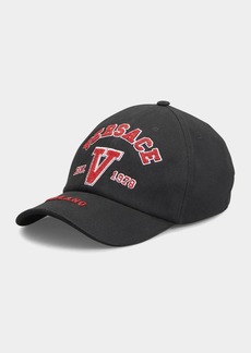 Versace Men's Varsity Logo Baseball Hat