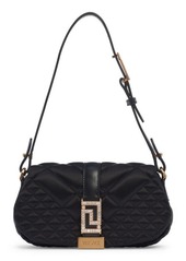 Versace Mini Greca Goddess Quilted Satin Top Handle Bag