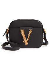 Versace Mini Virtus Leather Shoulder Bag