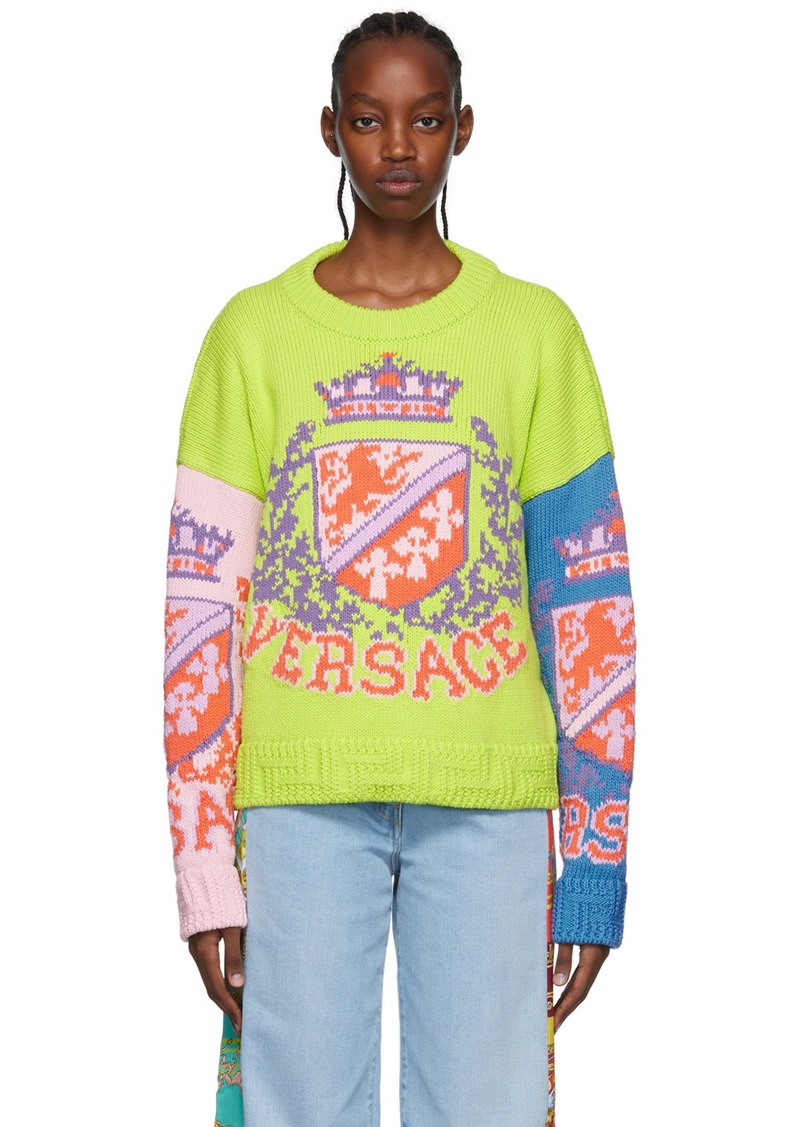 Versace Multicolor Cotton Sweater