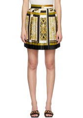 Versace Multicolor Silk Barocco Mosaic Miniskirt