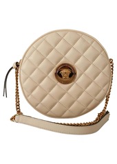 Versace Nappa Leather Medusa Round Shoulder Women's Bag