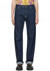 Versace Navy Workwear Jeans