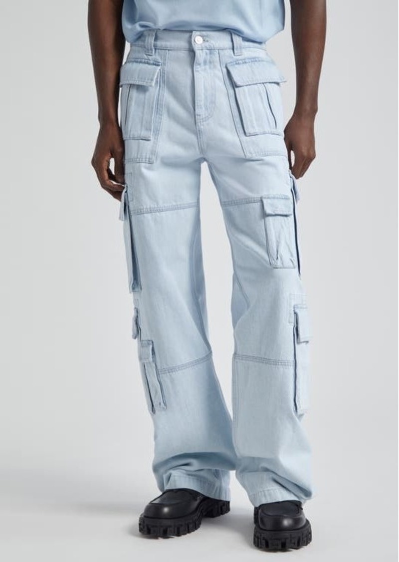 Versace Nonstretch Denim Cargo Jeans