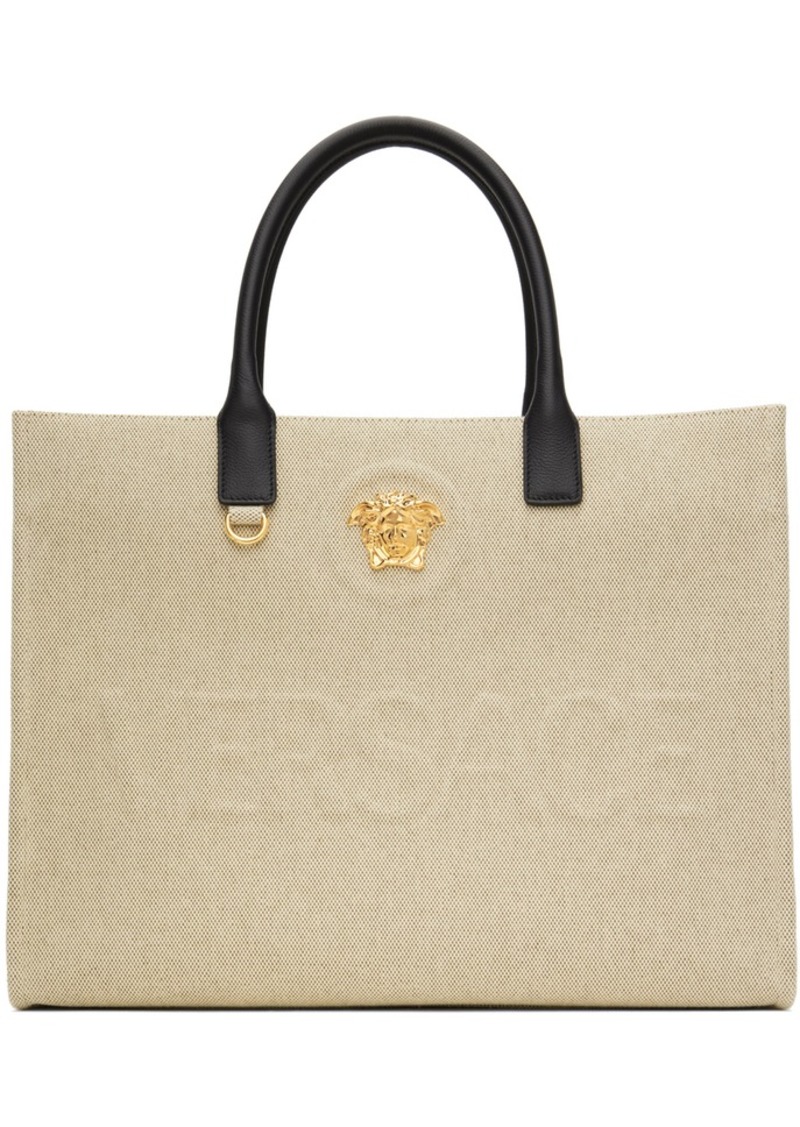 Versace Off-White 'La Medusa' Large Tote