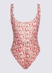 VERSACE PINK AND WHITE SWIMSUIT