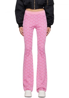 Versace Pink 'La Greca' Lounge Pants